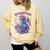 Just a Girl Who Loves Dragons And Books Comfort Colors Sweatshirt Blue Spruce
