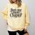Just One More Chapter Book Lover Quote Reading Comfort Colors Sweatshirt Blue Spruce