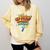 Kids Ka-Blam 7 Year Old Boys 7th Birthday Comic Book Super Hero Comfort Colors Sweatshirt Blue Spruce