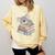 Koala Reading Book Pajama Sleep Comfort Colors Sweatshirt Blue Spruce