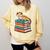 Leopard Gecko Book Lover Reading Comfort Colors Sweatshirt Blue Spruce