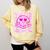 Library Book Fair Queen Vibe Groovy Tie Dye School Reading Comfort Colors Sweatshirt Blue Spruce