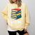 Get Lit With Books Comfort Colors Sweatshirt Blue Spruce