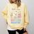 Little Miss 100 Days Smarter Cute Goose Reading Books Girls Comfort Colors Sweatshirt Blue Spruce Little Miss 100 Days Smarter Cute Goose Reading Books Girls Comfort Colors Sweatshirt Blue Spruce