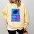 Lofi Reverie Analog Dreams Pixel 90s Desktop VHS Nostalgia Comfort Colors Sweatshirt Blue Spruce