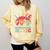 I Love 70's Music Retro Style Nostalgia Cassette 1970s Party Comfort Colors Sweatshirt Blue Spruce
