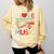 I Love 70's Music Retro Style Nostalgia Cassette 1970s Party Comfort Colors Sweatshirt Blue Spruce