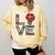 Love Books Reading Comfort Colors Sweatshirt Blue Spruce