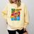 Lucha Libre Comic Book Mexican Wrestling Cartoon Wrestler Comfort Colors Sweatshirt Blue Spruce