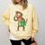 Monkey With a Book Comfort Colors Sweatshirt Blue Spruce