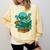Octopus Reading Book Reading Bookworm Reader Comfort Colors Sweatshirt Blue Spruce
