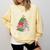 Oh What Fun It Is To Read Book Christmas Tree Premium Tri-Blend Comfort Colors Sweatshirt Blue Spruce