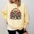 Owl Reading Books Book Library Bookworm Comfort Colors Sweatshirt Blue Spruce