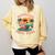 Paperbacks And Pool Days Flamingo Reading Summer Vibes Books Comfort Colors Sweatshirt Blue Spruce