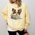 Papillon Books Reading Dog Breed Graphic For Men Women Kids Comfort Colors Sweatshirt Blue Spruce