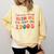 Please Be Patient With Me I'm From The 1900s Boho Saying Comfort Colors Sweatshirt Blue Spruce