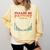 Please Be Patient With Me I'm From The 1900s Heart Beat Comfort Colors Sweatshirt Blue Spruce