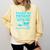 Please Be Patient With Me I'm From The 1900s Pixel Wagon Comfort Colors Sweatshirt Blue Spruce
