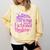 Quietly Thriving In Fictional Realms Book Lovers Comfort Colors Sweatshirt Blue Spruce