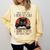 i Read Books And i Know Things Cat Reading Coffee Comfort Colors Sweatshirt Blue Spruce