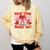 Read Your Heart Out Valentine Reading Book Kid Teacher Comfort Colors Sweatshirt Blue Spruce