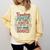 Reading Auntie Book Lover For Bookworm Aunt Comfort Colors Sweatshirt Blue Spruce