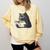 Reading Cat Cat Book Lover Comfort Colors Sweatshirt Blue Spruce
