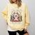 Reading Makes You Hoppier Bunny Book Fans Toddler Kid Comfort Colors Sweatshirt Blue Spruce