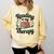 Reading Is My Therapy Book Lover Bookworm Comfort Colors Sweatshirt Blue Spruce
