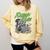 Reading Trash Racoon Bookworm Bookish Librarian Book Lover Comfort Colors Sweatshirt Blue Spruce