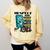 Respect Elders Cellphone Pushing Books In a Wheelchair Comfort Colors Sweatshirt Blue Spruce