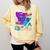 Retro 1980s 80's Baby 1990s 90's Made Me Nostalgia Birthday Comfort Colors Sweatshirt Blue Spruce