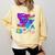 Retro 1980s 80's Baby 1990s 90's Made Me Nostalgia Birthday Premium Tri-Blend Comfort Colors Sweatshirt Blue Spruce
