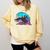 Retro 80s Shark Whale Diving Nostalgia Shark Party Comfort Colors Sweatshirt Blue Spruce
