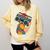 Retro 90s Boombox Nostalgia Party For Music Lovers Men Women Comfort Colors Sweatshirt Blue Spruce