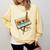 Retro Cassette Tape & Pencil Rewind Nostalgia Party 80s 90s Comfort Colors Sweatshirt Blue Spruce