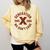 Retro Gen X 1965-1980 Sarcastic Nostalgia Graphic Premium Tri-Blend Comfort Colors Sweatshirt Blue Spruce
