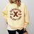 Retro Gen X 1965-1980 Sarcastic Nostalgia Graphic Comfort Colors Sweatshirt Blue Spruce