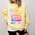 Retro Girls Just Wanna Have Fun Nostalgia 1980s 80's Premium Tri-Blend Comfort Colors Sweatshirt Blue Spruce