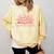 Retro Grow In Grace Wildflower Book Christian Bible Verse Comfort Colors Sweatshirt Blue Spruce