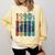 Retro Nineties Style Audio Tape Nostalgia Year 1990 Premium Tri-Blend Comfort Colors Sweatshirt Blue Spruce