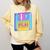 Retro TechnologyOld School Floppy Nostalgia 90s Generation Comfort Colors Sweatshirt Blue Spruce