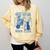 Sarcastic Anti Social Book Club Cat Skull Book Lover Comfort Colors Sweatshirt Blue Spruce
