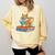 Squirrel Reading Book Glasses Bookworm Librarian Comfort Colors Sweatshirt Blue Spruce
