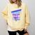 Temporal Trends Vaporwave Style Retro Nostalgia Look Comfort Colors Sweatshirt Blue Spruce