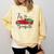Tis The Season Holiday Nostalgia Red Truck Comfort Colors Sweatshirt Blue Spruce