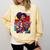 History Woman Reading Book Geometric Girl Educated Comfort Colors Sweatshirt Blue Spruce
