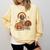 Turkey Read Books Reading Fall Thanksgiving Teacher Comfort Colors Sweatshirt Blue Spruce