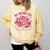 Valentine All Booked Book Coffee Coquette Bow Girl Women Comfort Colors Sweatshirt Blue Spruce