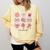 Valentine Teacher Cute Bows Apple Globe Pencil Books Art Comfort Colors Sweatshirt Blue Spruce